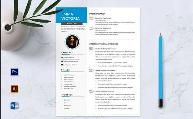 Design professional resume